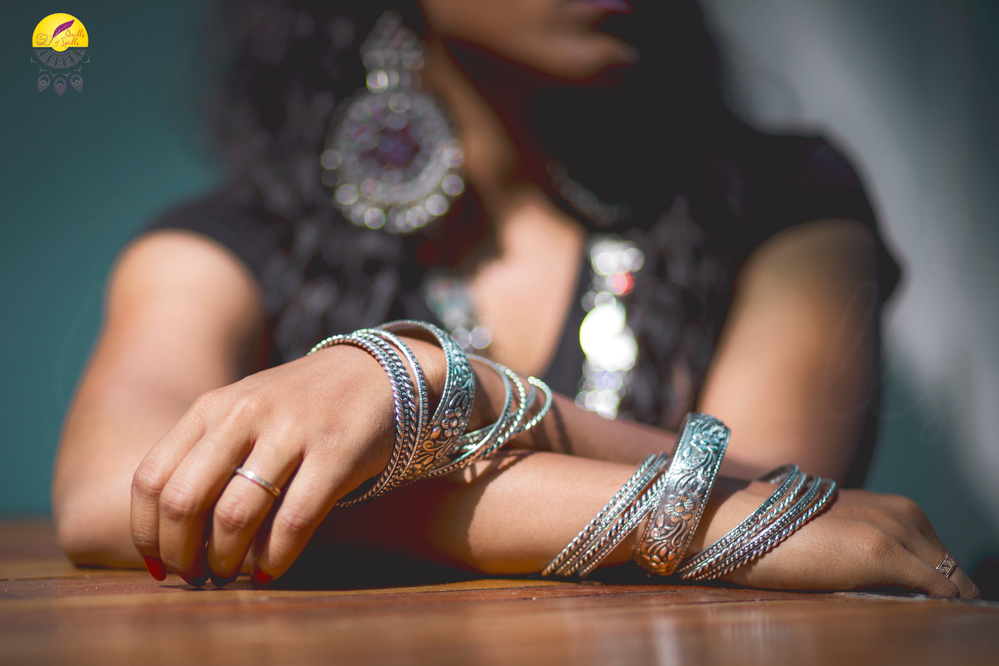 German Silver Set Bangles - Model 1(Full Set)