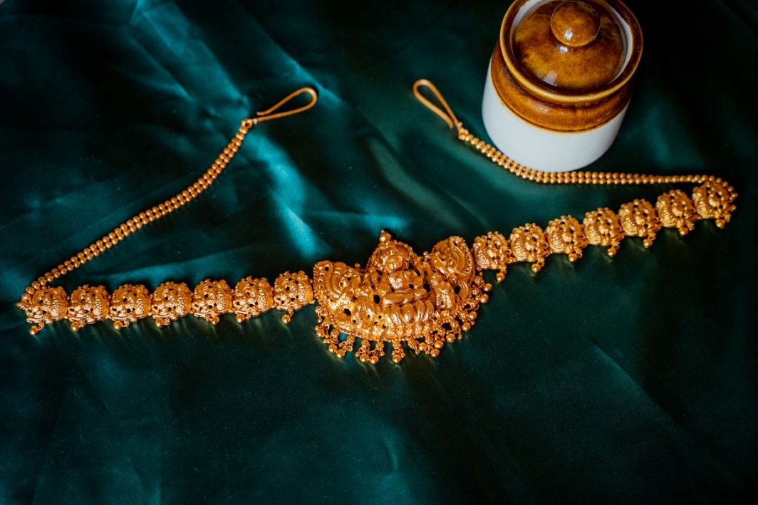 Nagasu Lakshmi Hip belt with multi peacock - Chain Model