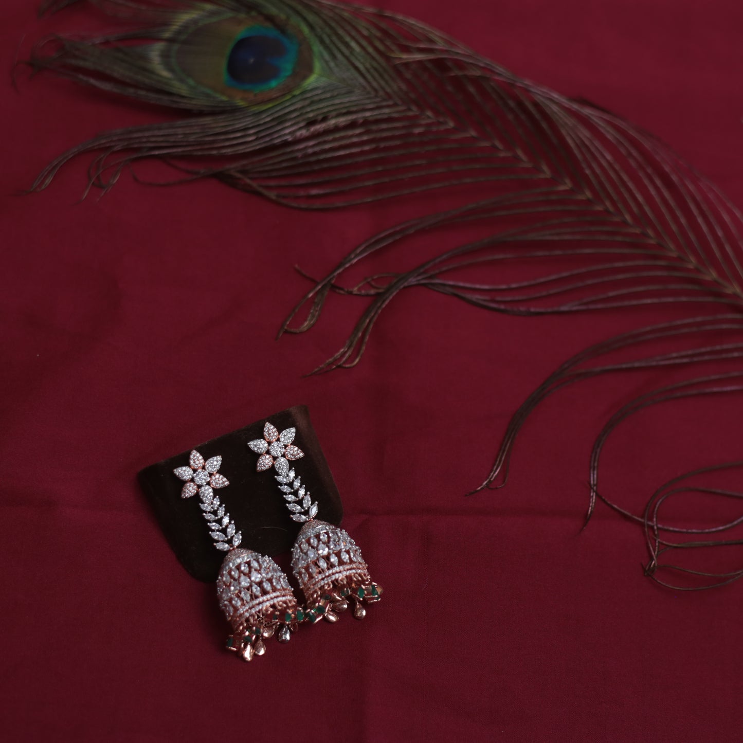 Rose Gold Finish Jhumka 09(A)