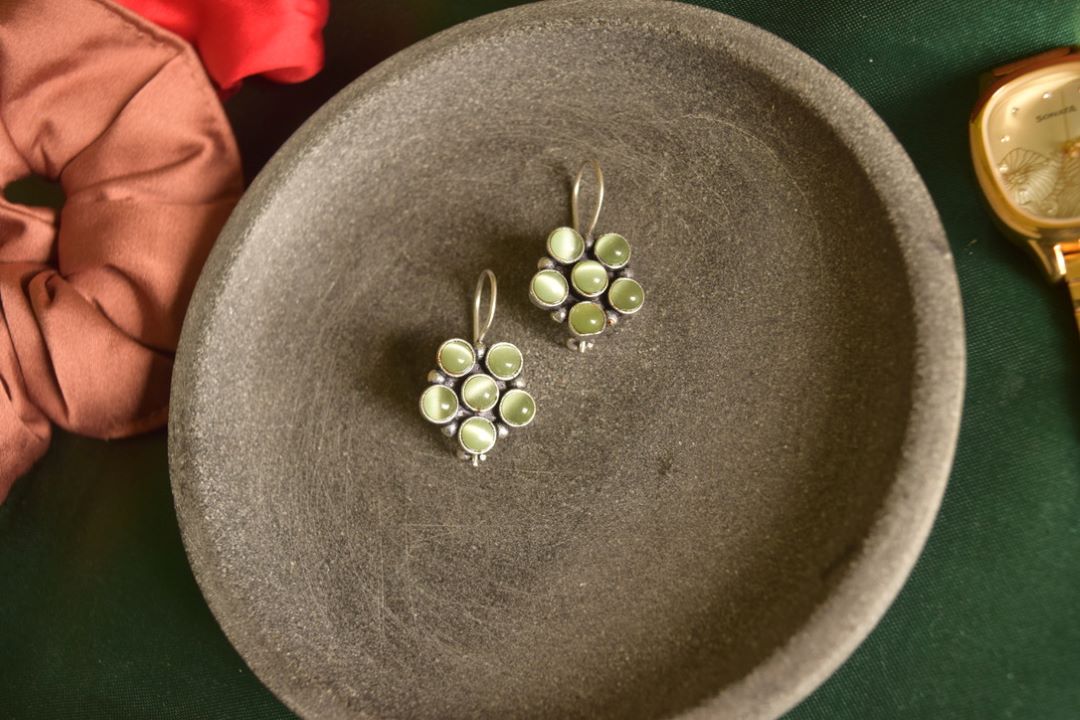 Oxidised Hook Drop Flower Small Model 2-60C