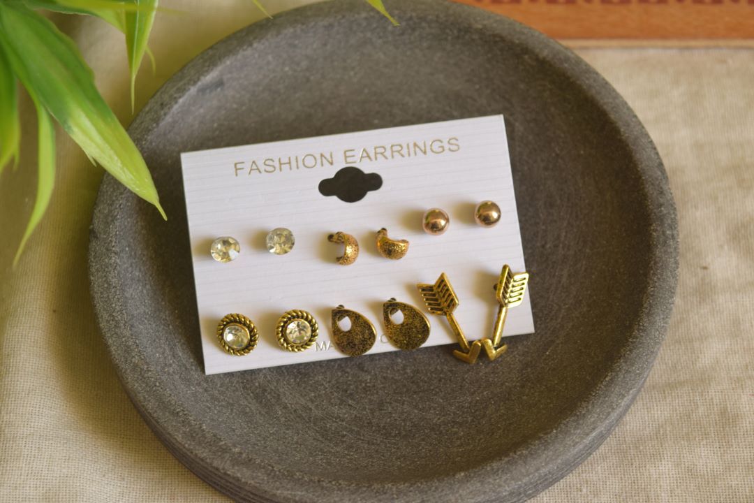 Oxidised Daily Wear Small Stud-85