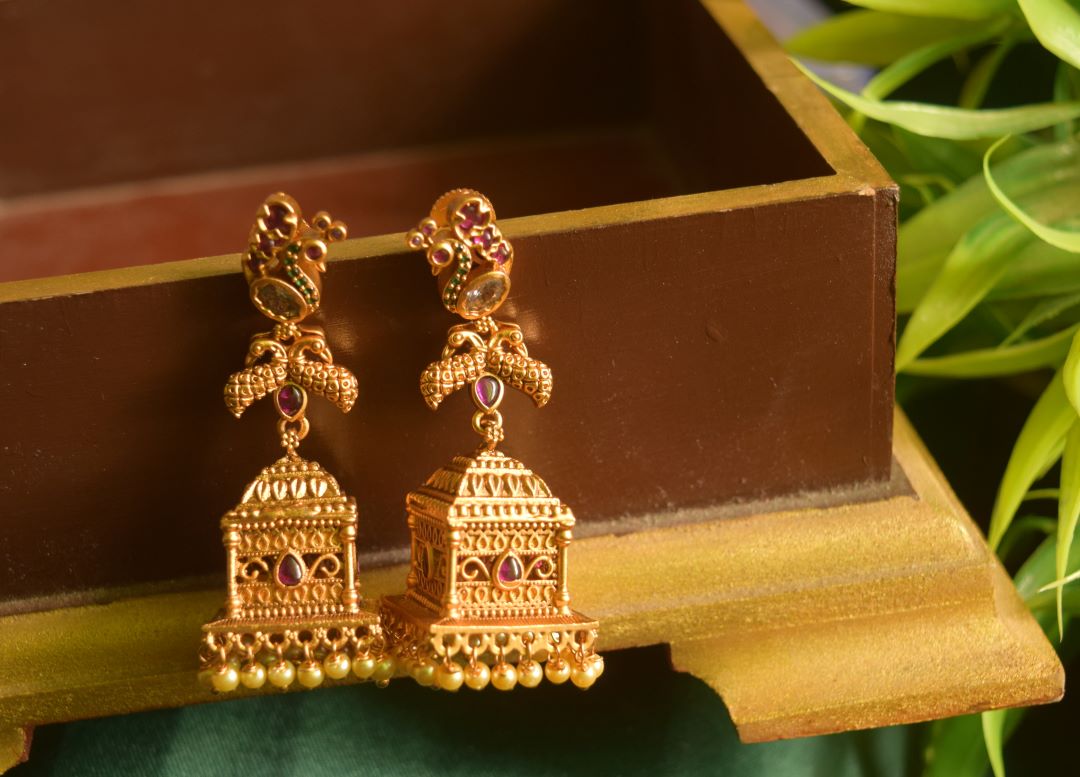 Matte finish - Square jhumka