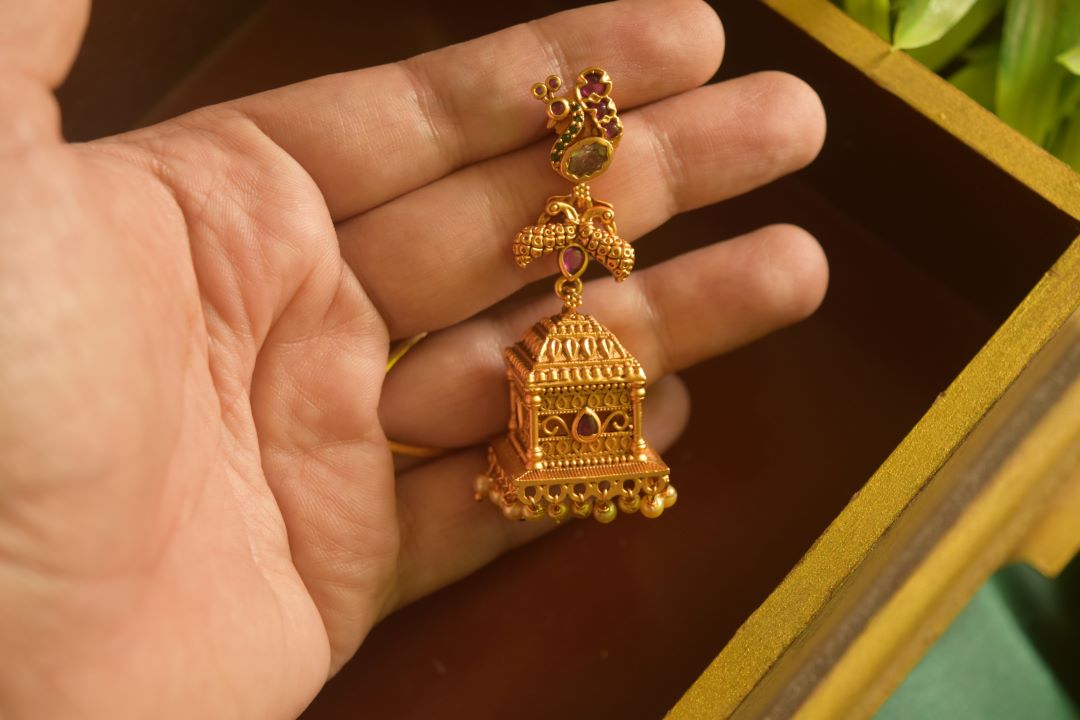 Matte finish - Square jhumka