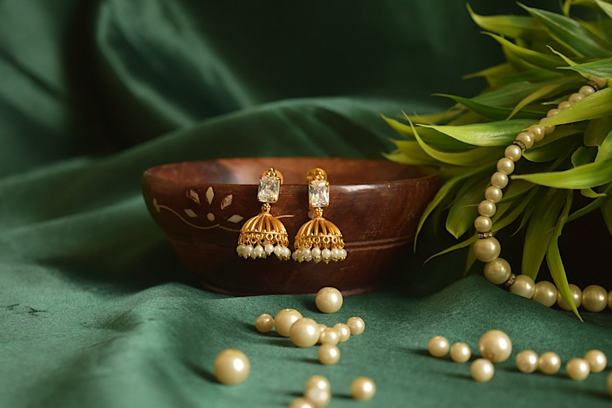 Matte finish Small Jhumka -14 A
