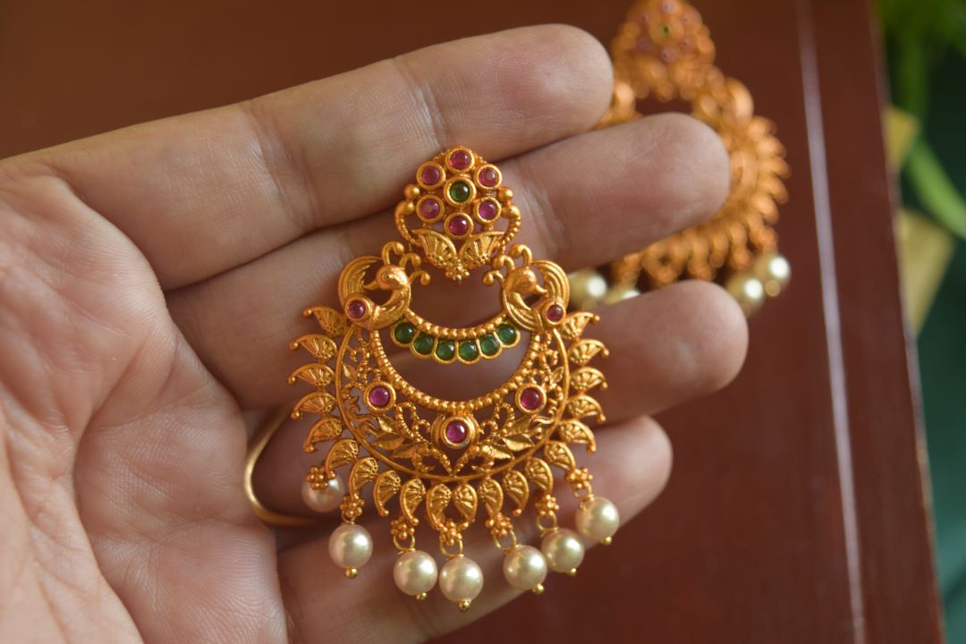 Matte finish- chandbali model 25B