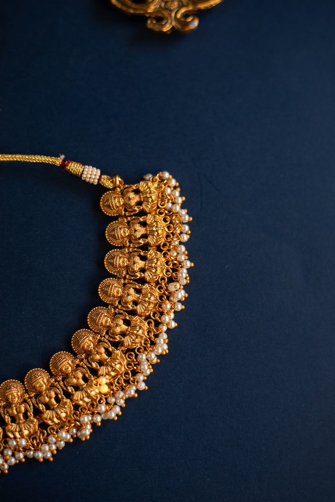 Matte Finish Lakshmi chocker #75