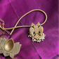 Gold Finish  Chain  with  Gandaberunda Pendant -52A