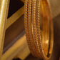 Gold Finish  AD Bangles- White (Set of 4)
