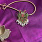 Gold Finish  Chain  with  Gandaberunda Pendant -52D