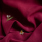 Gold finish  3 stone nose pin - white and golden yellow- (Pierced)