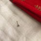 Silver finish  tiny single stone nose pin (70% Purity Silver)