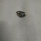 Silver Finish small size mango motifs carved nose pin - Clip On