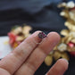 Silver finish tiny nose pin- grape bunch #2C