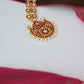 Semi Precious Kemp Tikka -  Twin Mango with pirai Pendant