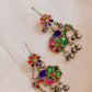 Gold Finish Peacock Earrings- 9