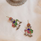 Gold Finish Peacock Earrings- 9