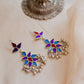 Silver finish Grape Bunch earrings- 11
