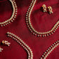 Rose Gold Finish Ad Spikes Necklace #02