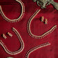 Rose Gold Finish Ad Spikes Necklace #02