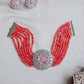 High Neck Multi layer Flower Necklace - Rose Gold #17C