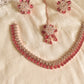 Rose Gold Finish AD Flower  Necklace #23