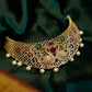 Gold Finish Twin Peacock Bridal Necklace  #24