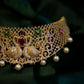 Gold Finish Twin Peacock Bridal Necklace  #24