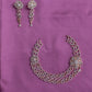 Rose Gold Finish Ad Cut work Necklace  #27