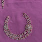 Rose Gold Finish Ad Cut work Necklace  #27