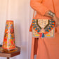 Mirror pearl sequence with choli & pompom- #01