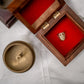 Gold finish rain drops vangi neli ring
