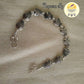 Silver finish sequence  fish tiny beads anklet