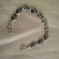 Silver finish sequence  fish tiny beads anklet