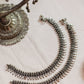 Silver Finish tiny Mango motifs with spikes droplets (PAIR)