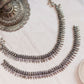 Silver Finish tiny Mango motifs with feather droplets (PAIR)