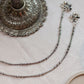 Silver Finish Dainty Anklet - Plain Chain (PAIR)