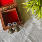 German Silver Stone Jhumka Flower stud with Single Stone -7(A)