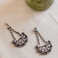 Silver Look Alike Triangle  Statement Chandbali