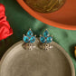 Oxidised Tri  Tear Drop Bullet Stud-23D