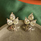 Oxidised Tri  Tear Drop Bullet Stud-23F