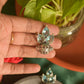Oxidised Tri  Tear Drop Bullet Stud-23G