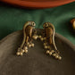 Oxidised Parrot Stud With Pearls