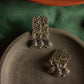 Oxidised Square Type Carving  With Tiny Jhumkas