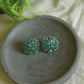 Oxidised Geometric Flower Stud  - Model 1-28B