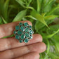 Oxidised Geometric Flower Stud  - Model 1-28B