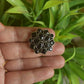 Oxidised Geometric Flower Stud  - Model 1-28D