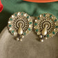 Oxidised Statement Peacock Stud-31A