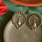 Oxidised Statement Peacock Stud-31C