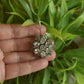 Oxidised Stone Hook Drop Twin Flower-37A