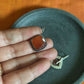 Oxidised Hook Drop  Square Stone-38F